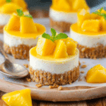 Mini Mango Graham Cheesecake (No Bake)