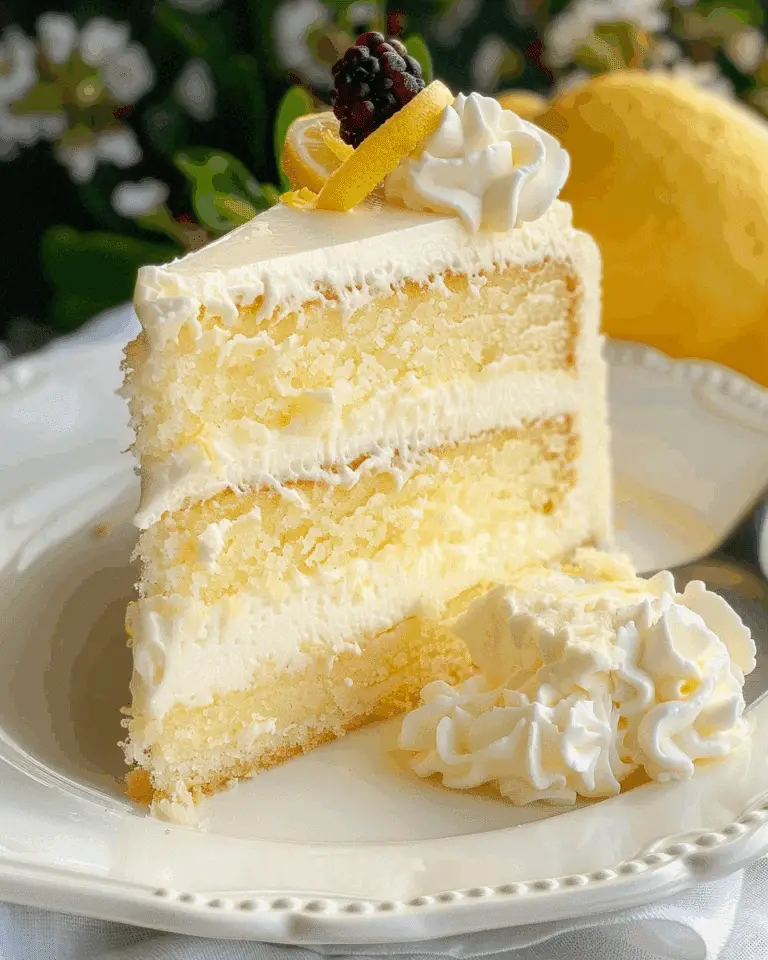 Rich & Moist Lemon Cheesecake Cake