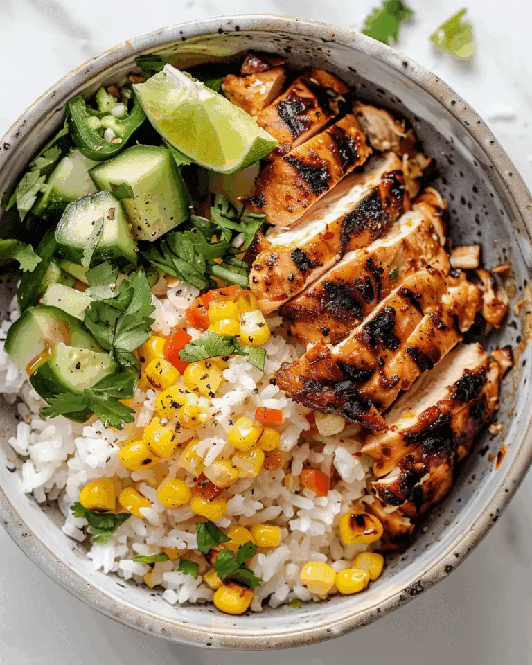 Street Corn Chicken Rice Bowl