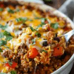 Mexican Beef and Rice Casserole