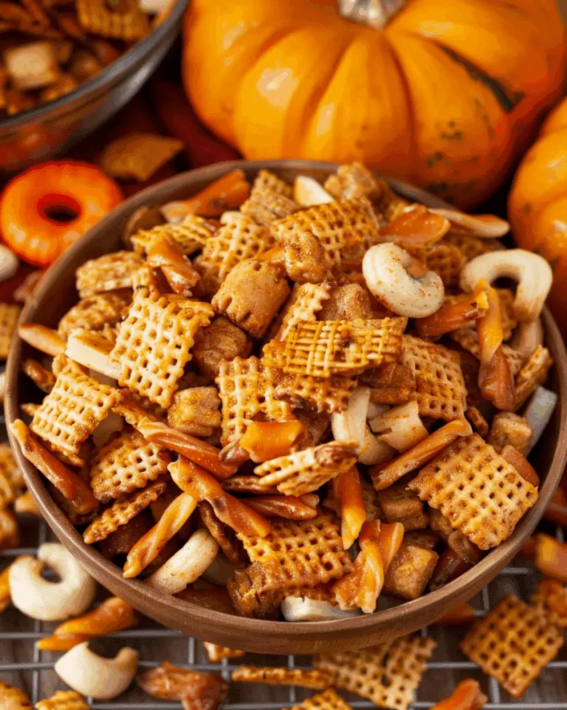 Pumpkin Spice Snack Mix {Chex Mix}