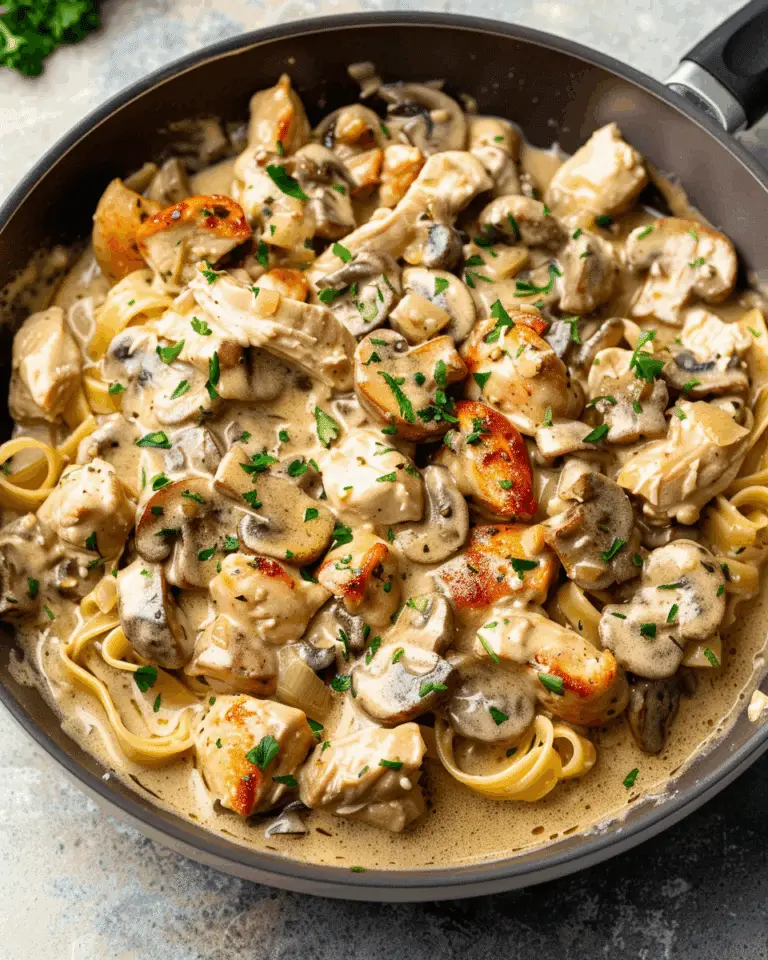 Creamy Chicken Stroganoff