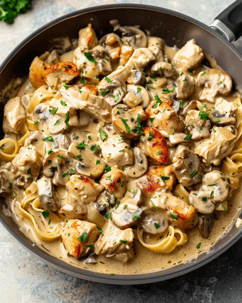 Creamy Chicken Stroganoff