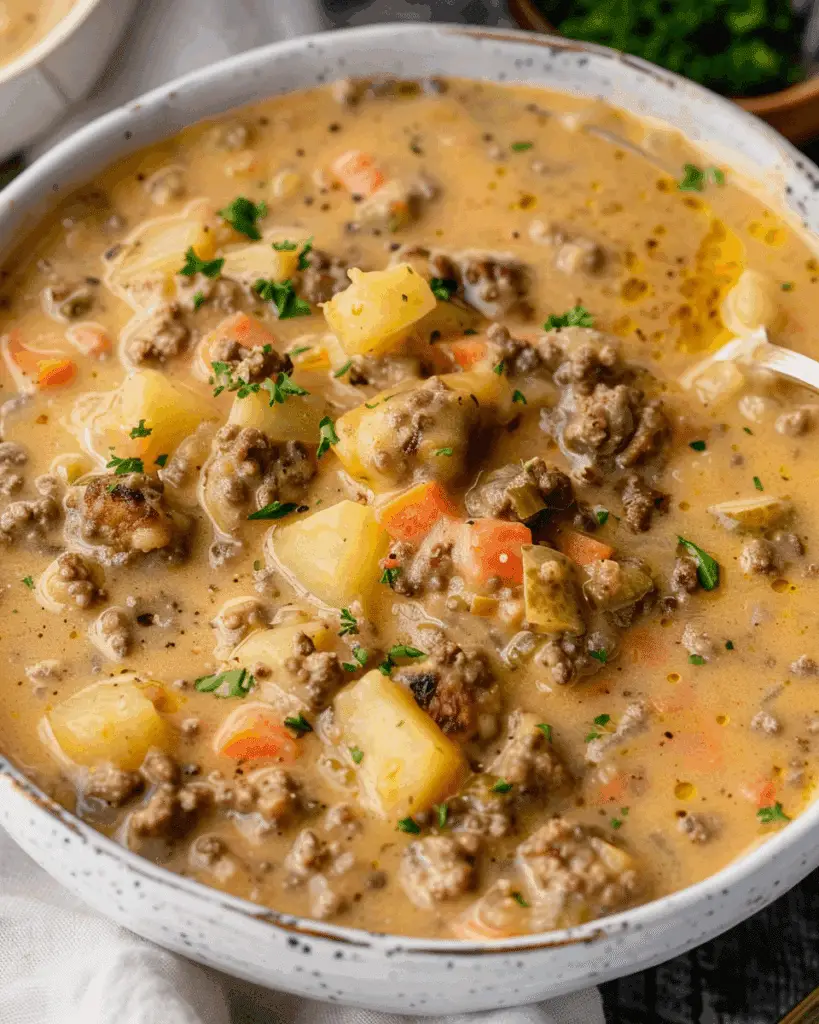 Cheeseburger Soup