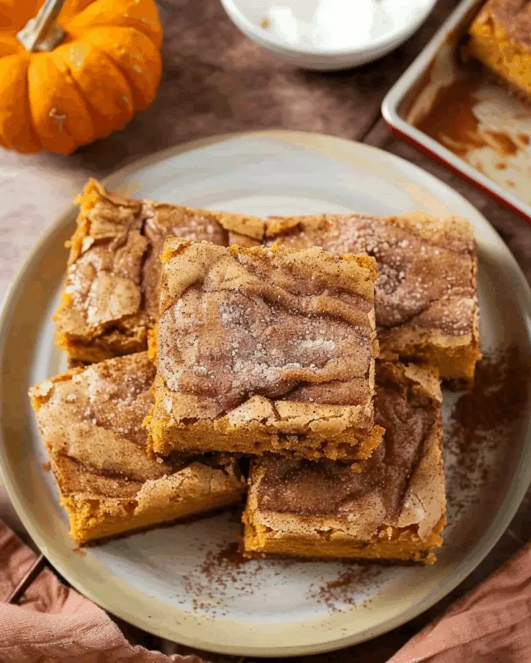 Pumpkin Snickerdoodle Brownies
