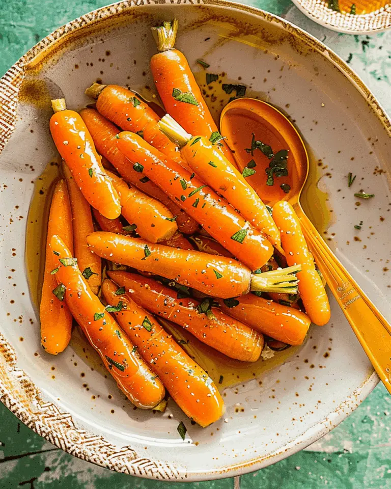 Honey Garlic Roasted Carrots