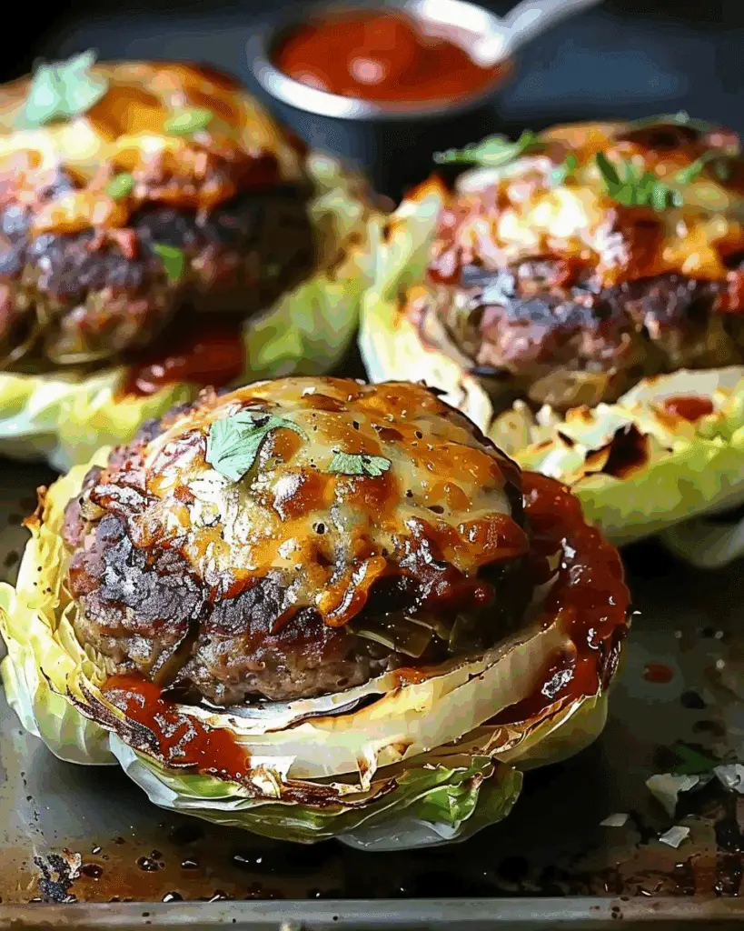 Oven-Baked Cabbage Burgers