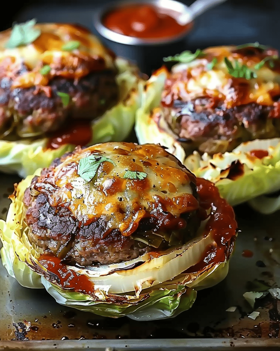 Oven-Baked Cabbage Burgers