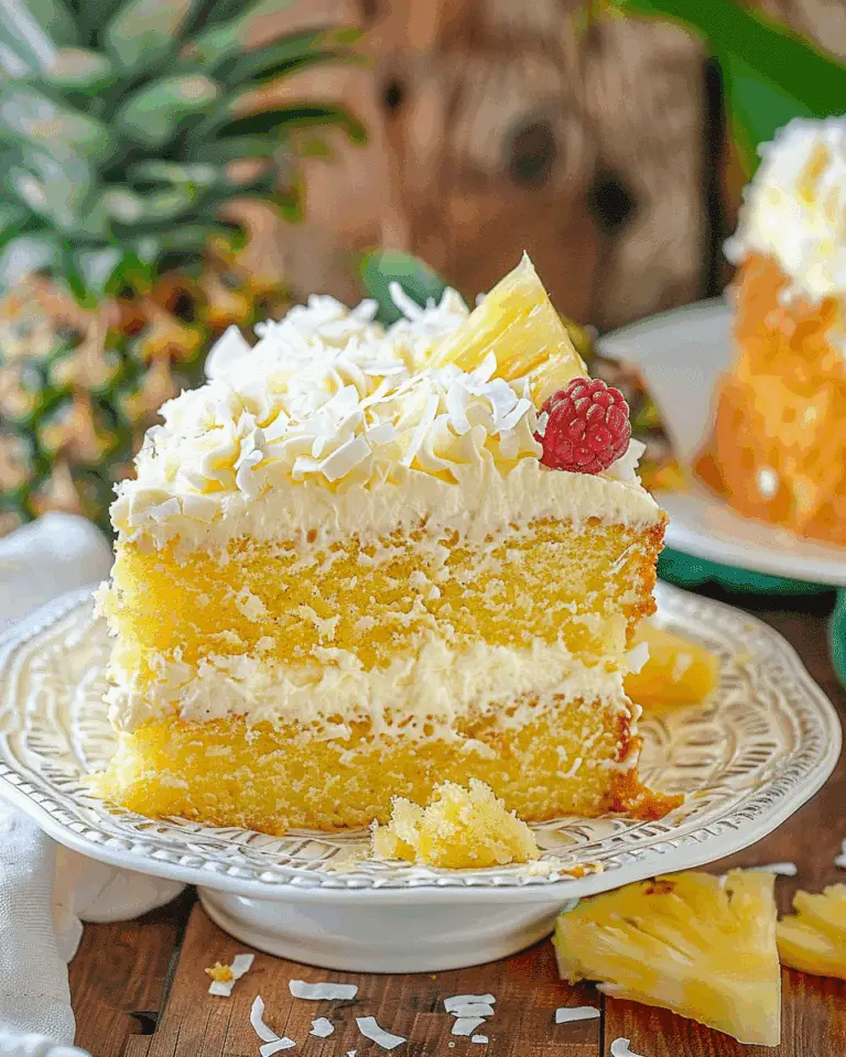 Piña Colada Poke Cake