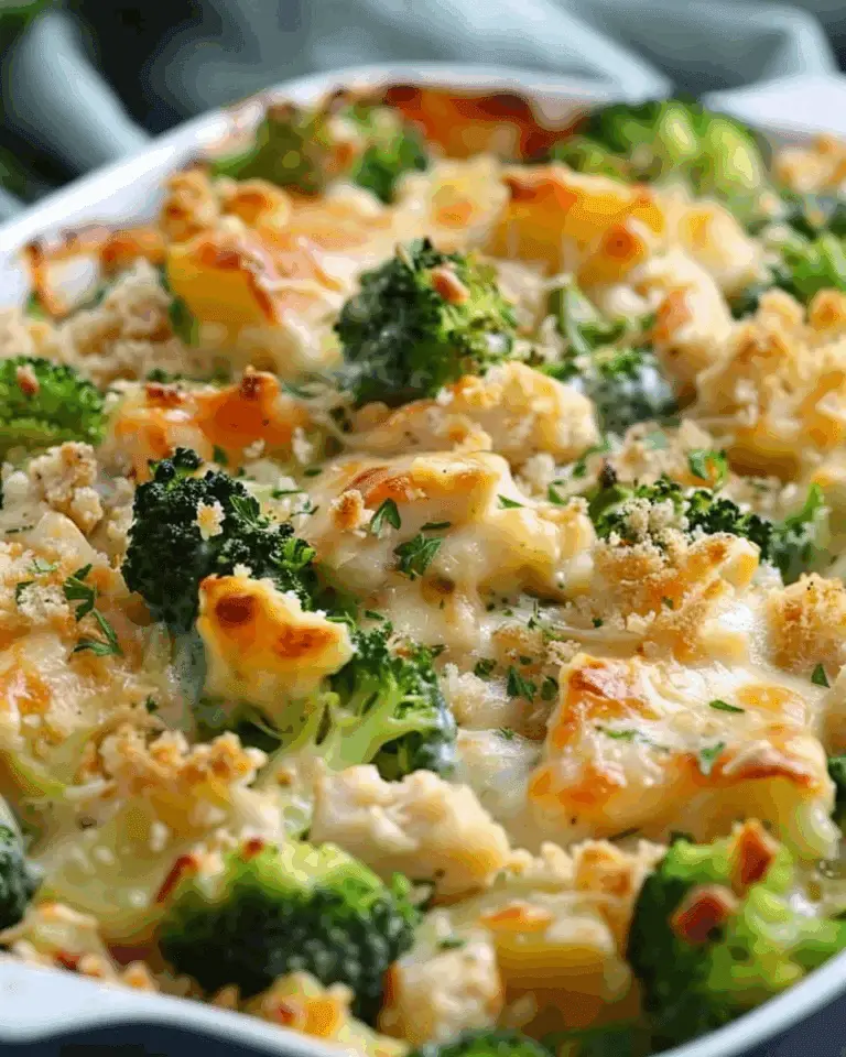 Chicken Broccoli Mashed Potato Casserole