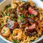 Surf & Turf Garlic Noodles