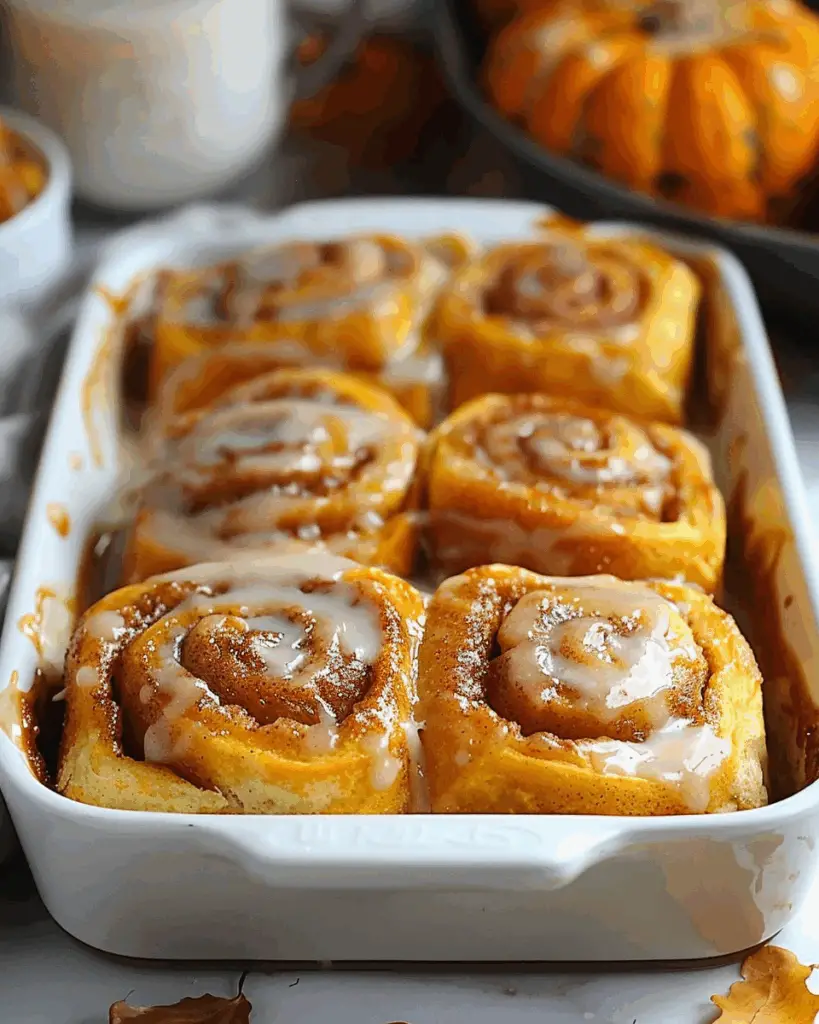 Delicious Pumpkin Cinnamon Rolls