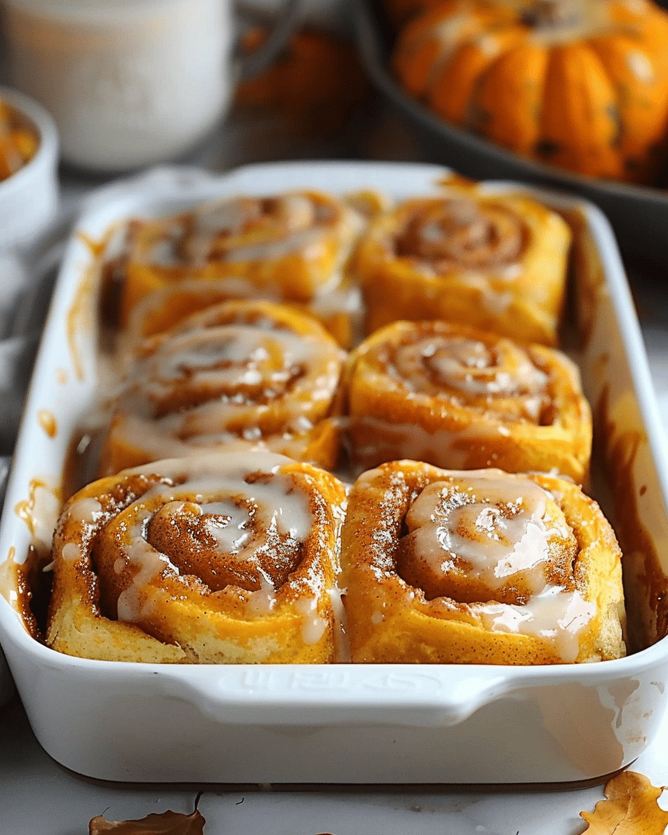 Delicious Pumpkin Cinnamon Rolls