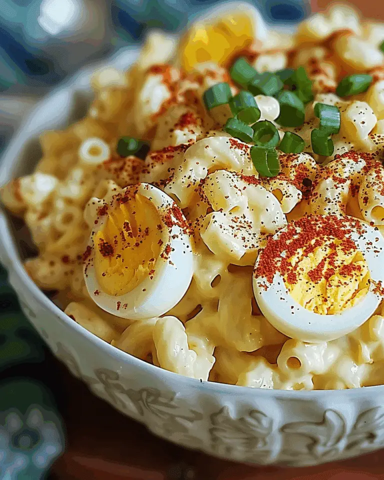 Deviled Egg Macaroni Salad