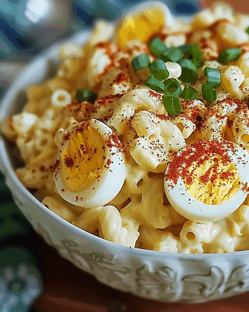 Deviled Egg Macaroni Salad