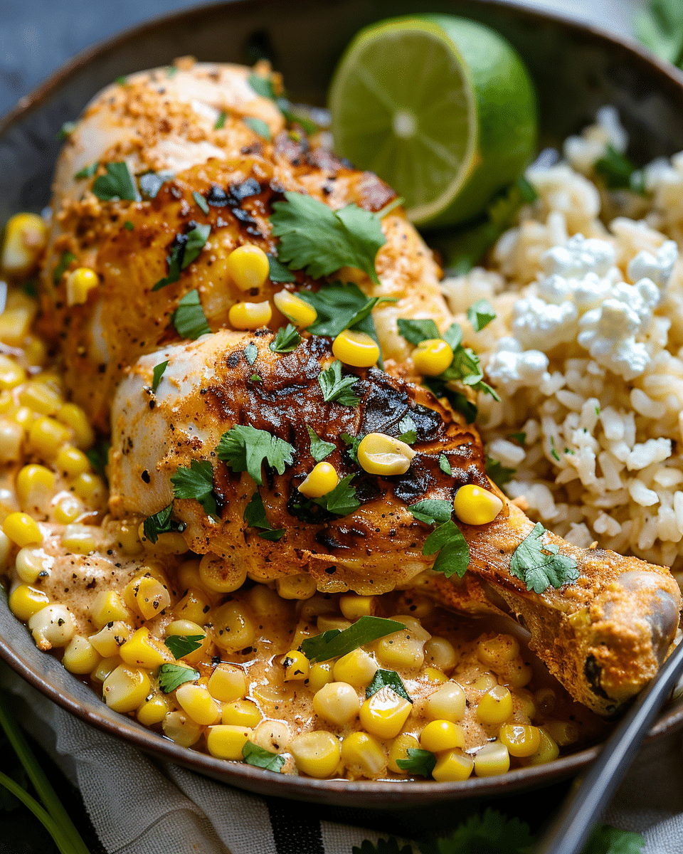 Slow Cooker Street Corn Chicken