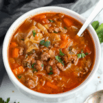 Unstuffed Cabbage Roll Soup