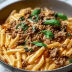 Creamy High-Protein Beef Pasta