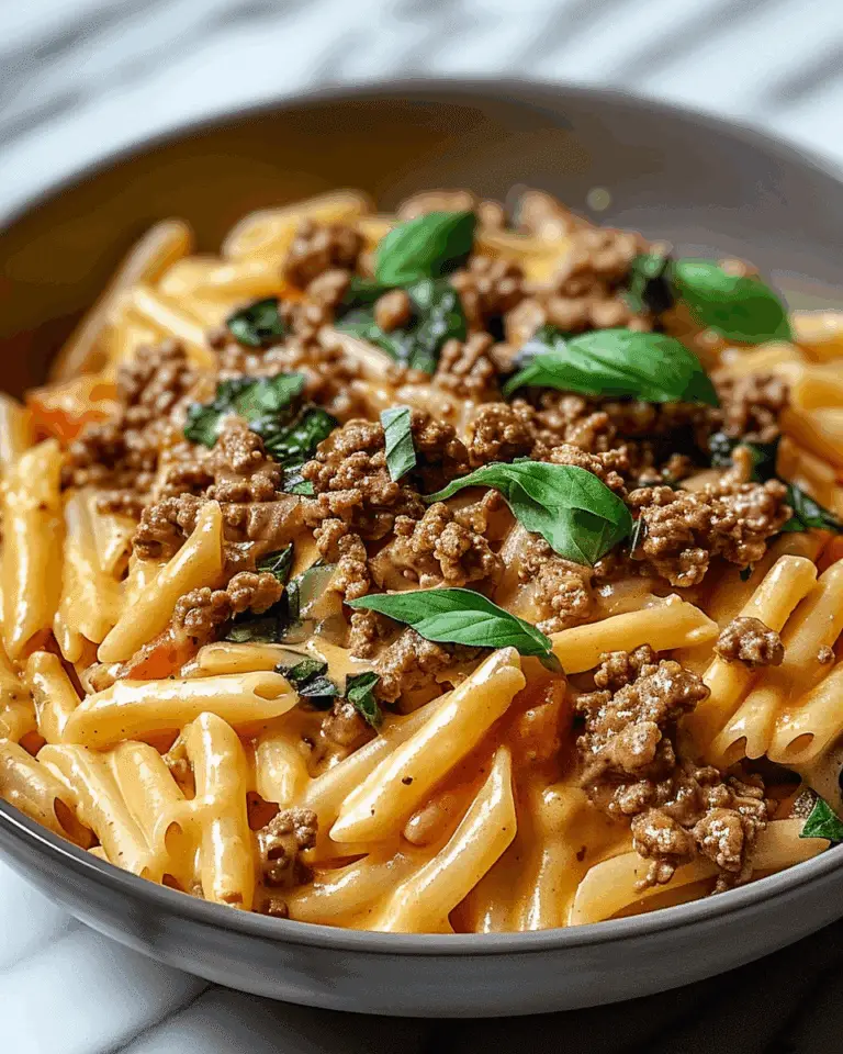 Creamy High-Protein Beef Pasta