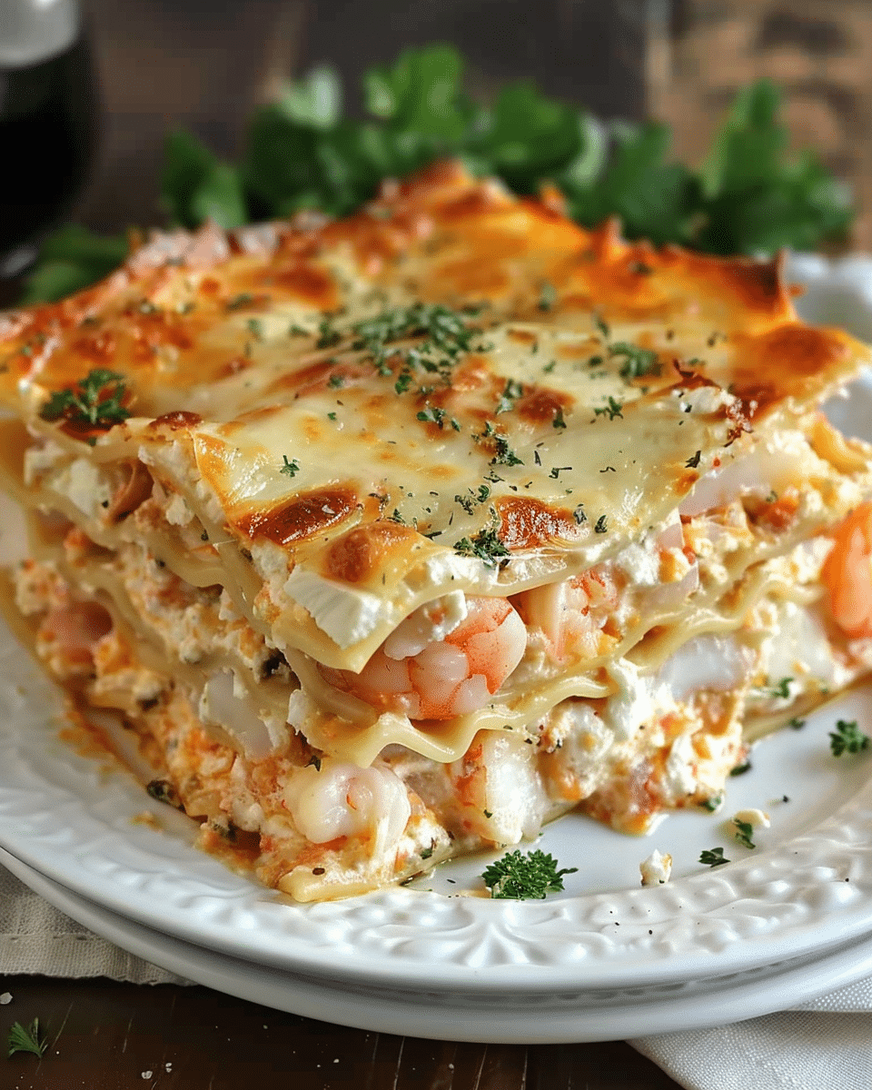 Creamy Seafood Lasagna