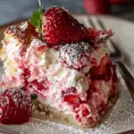 Strawberry Earthquake Cake