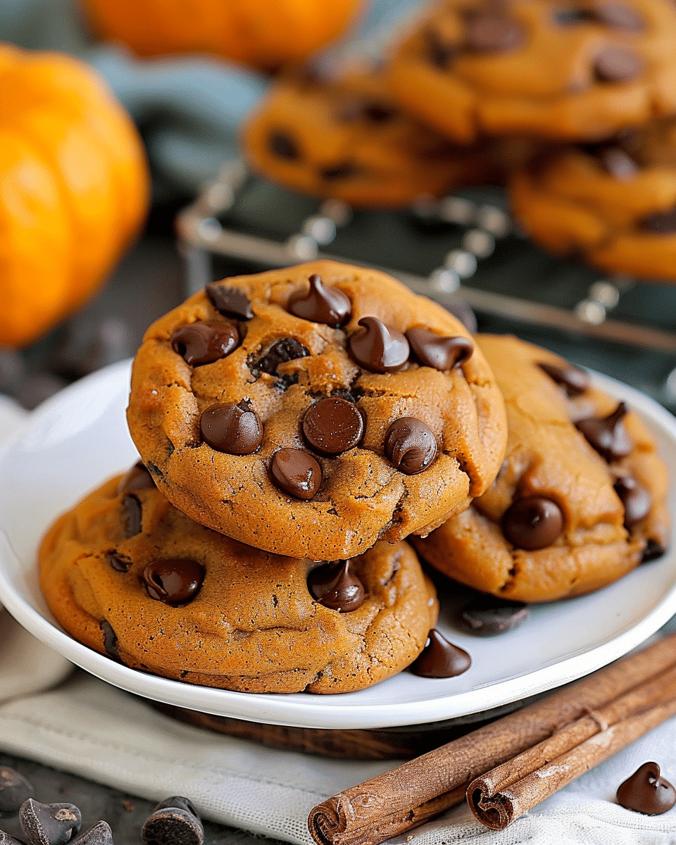 Pumpkin Chocolate Chip Cookies