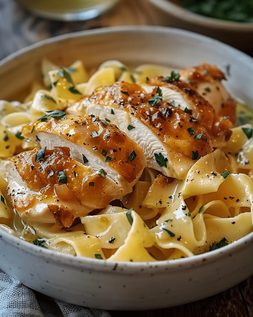 Chicken with Buttered Noodles