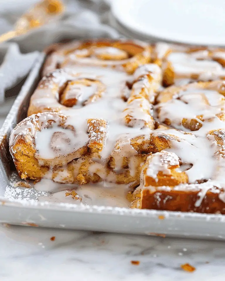 Pumpkin Cinnamon Roll Breakfast Bake