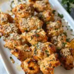 Creamy Garlic Parmesan Ranch Chicken Skewers