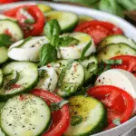 Refreshing Cucumber Caprese Salad