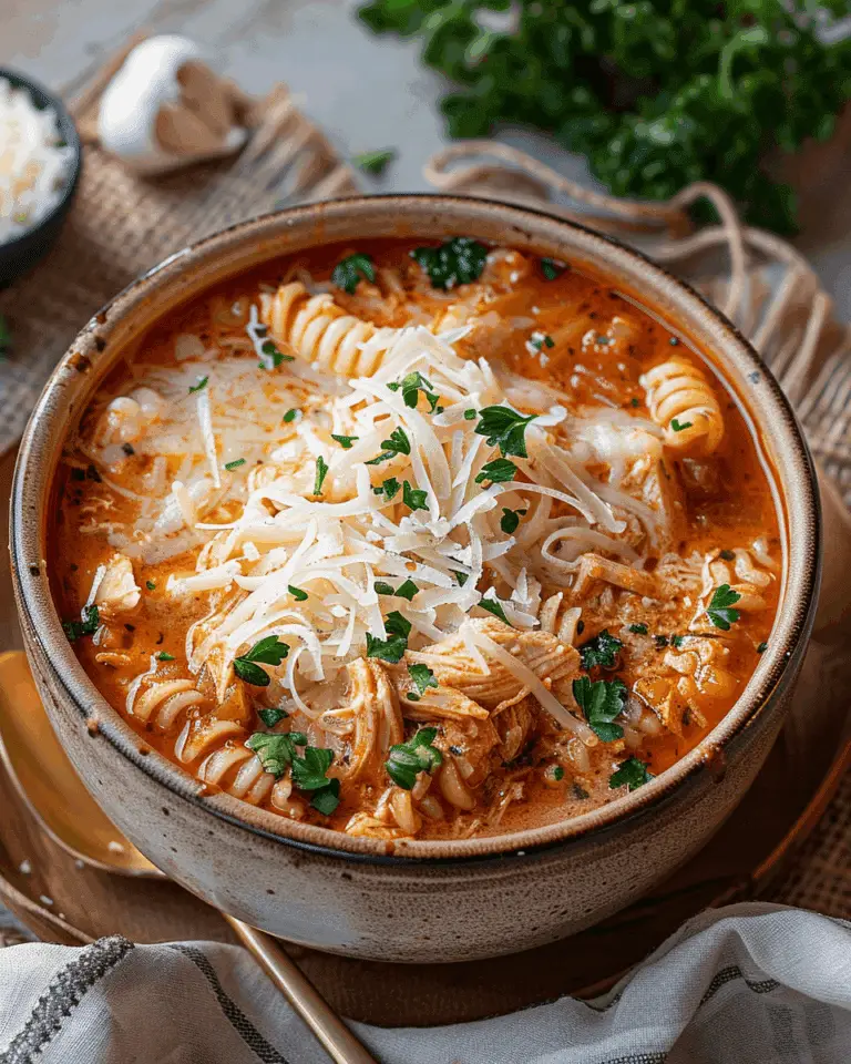 Slow Cooker Chicken Parmesan Soup