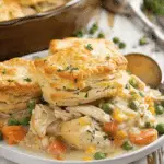 Easy Chicken Pot Pie Casserole With Biscuits