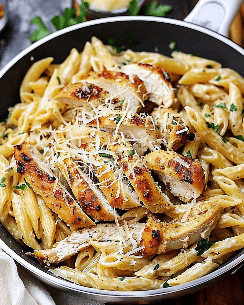 Garlic Parmesan Chicken Pasta