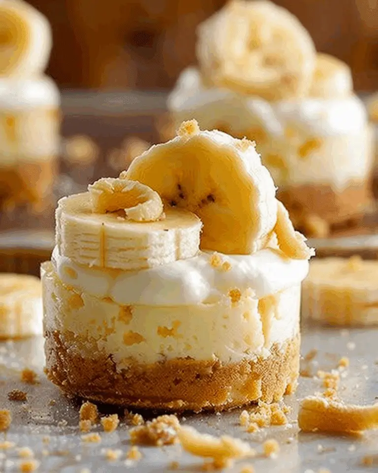 Mini Banana Pudding Cheesecakes