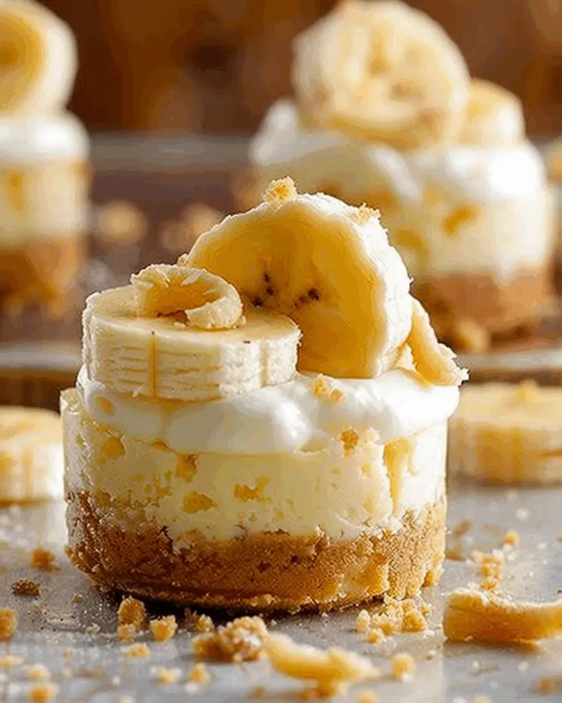 Mini Banana Pudding Cheesecakes