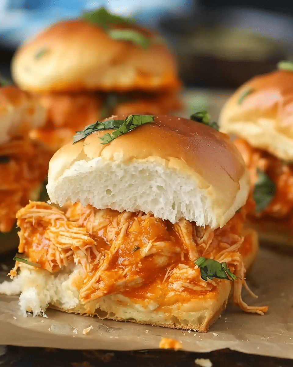 Spicy Buffalo Chicken Sliders