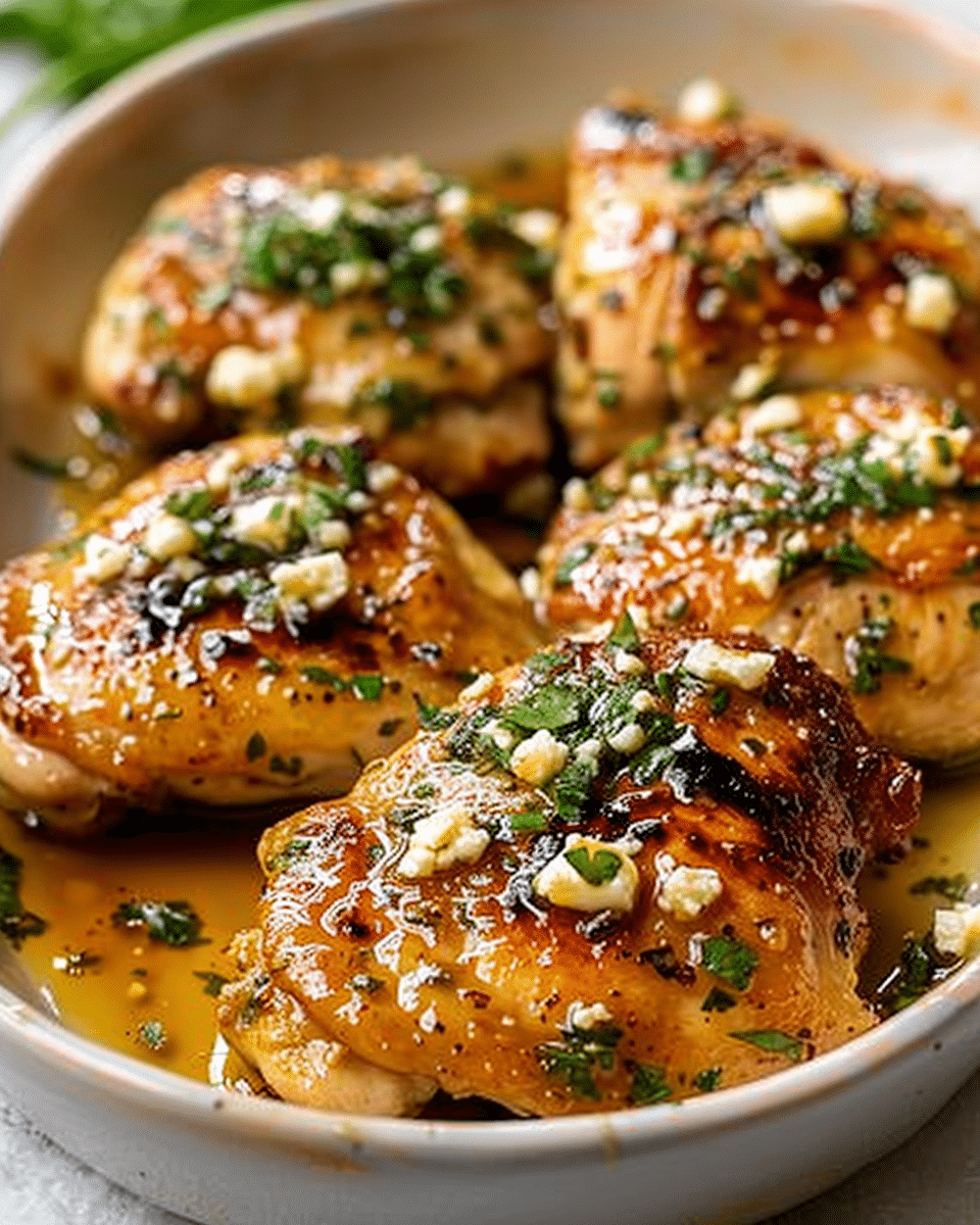 Hot Honey Feta Chicken Thighs
