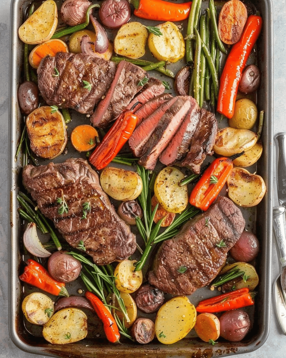 Sheet Pan Steak and Roasted Vegetables