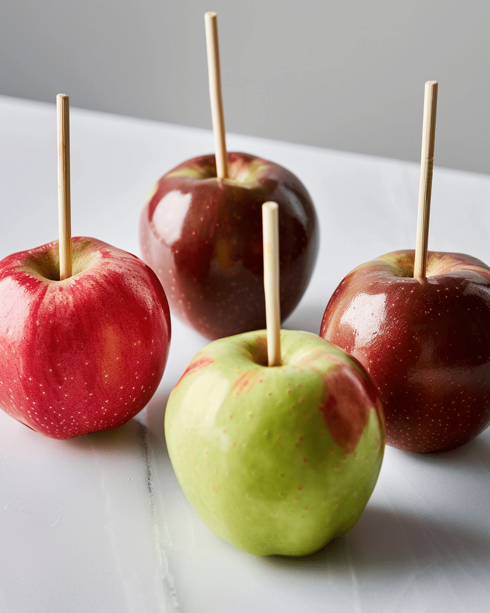 Strawberry Shortcake Candy Apples
