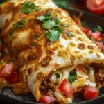 Cheesy Bean Chimichangas