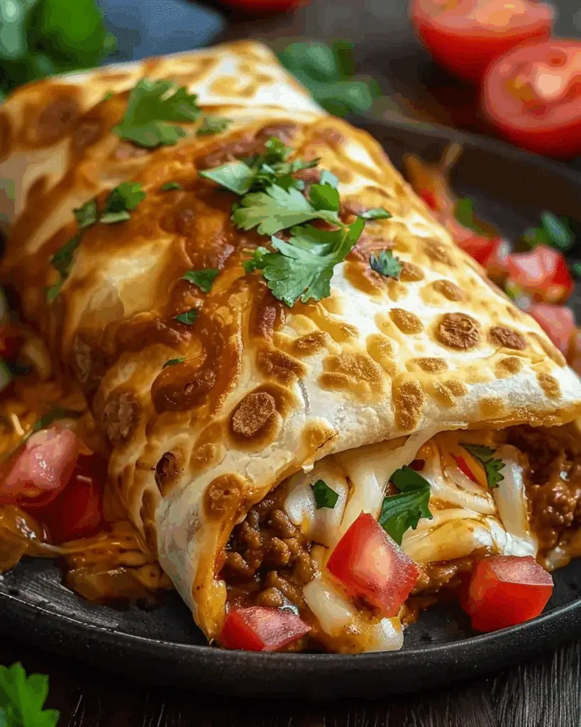 Cheesy Bean Chimichangas