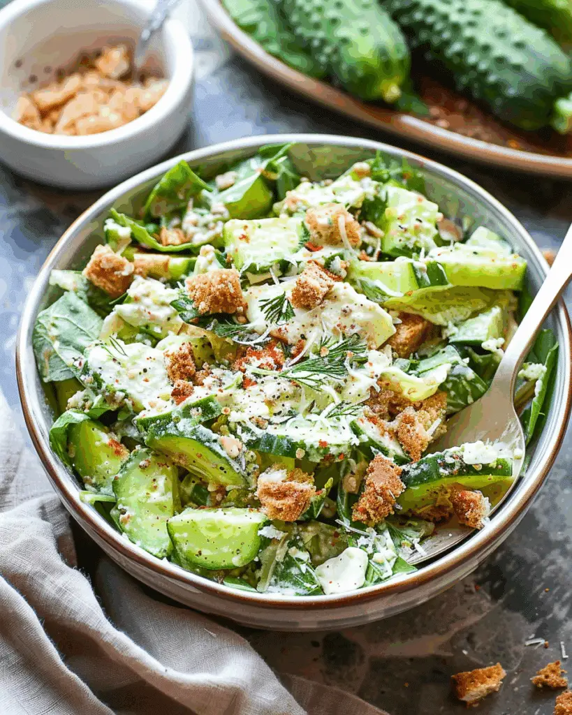 Cucumber Caesar Salad