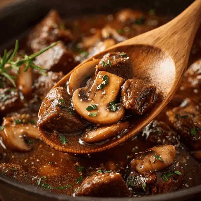 Slow Cooker Mushroom Steak Bites