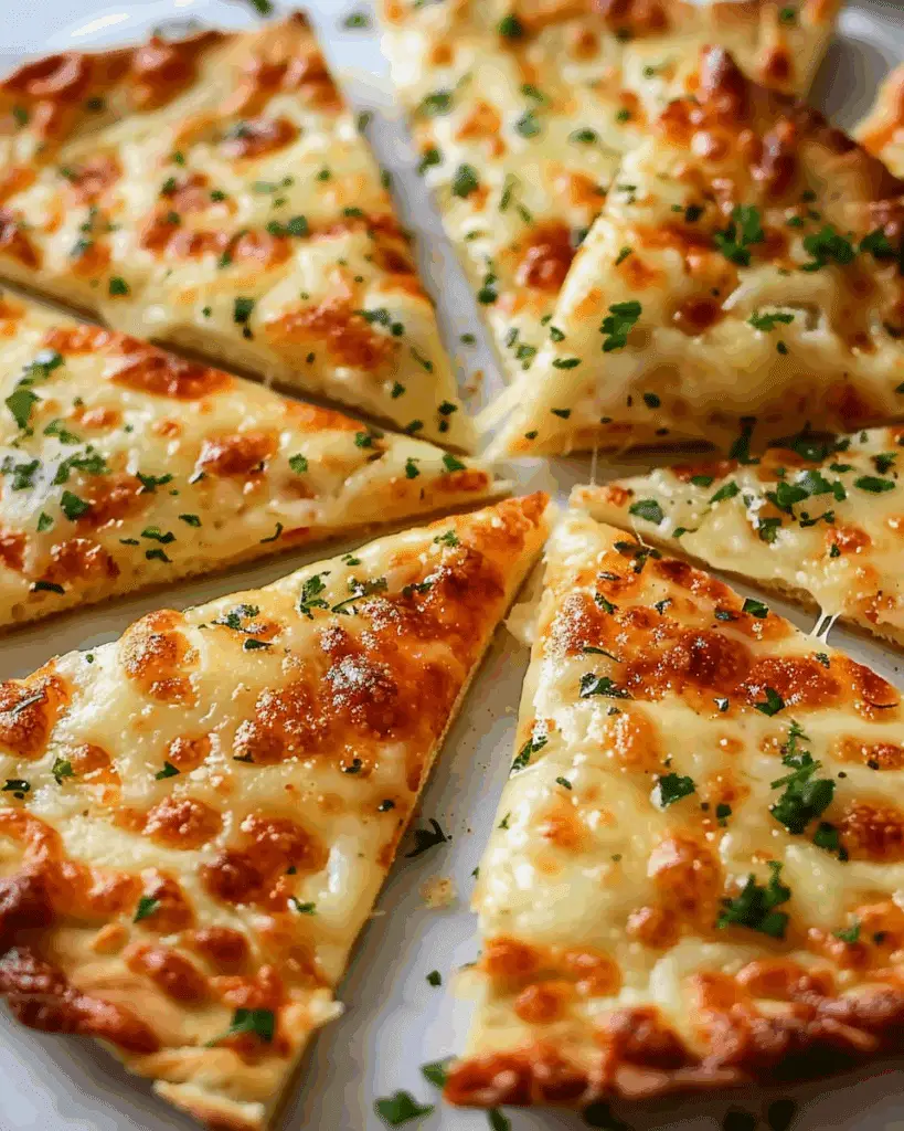 Air Fryer Cheesy Garlic Tortilla Bread