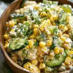 Street Corn Creamy Cucumber Salad