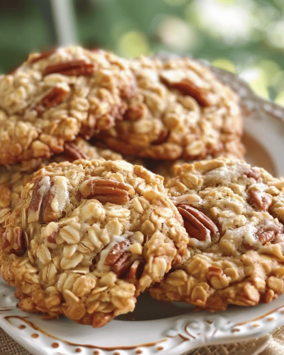 Brown Butter Oatmeal Pecan Cookies