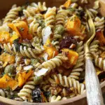 Fall Pasta Salad with Roasted Butternut Squash, Brussels Sprouts & Apples