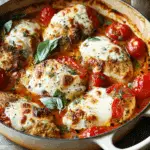 Garlic Tomato Chicken with Mozzarella
