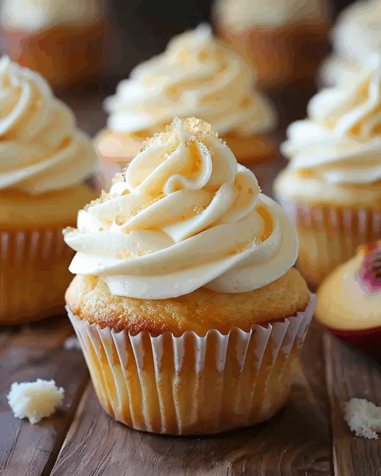 Honey Peach Cupcakes with Cream Cheese Frosting