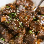 Slow Cooker Honey Garlic Beef Bites